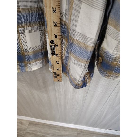 Men's Rowm Plaid Button Up Shirt Size 4XT Long Sleeve Office Church Preppy - Picture 7 of 8